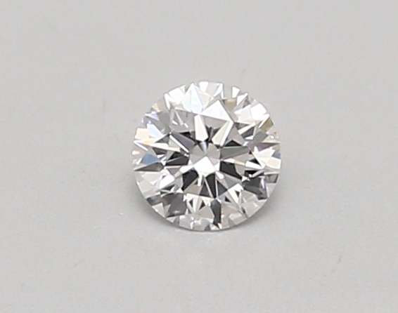 Actual 0.26 carat D Round lab-grown diamond