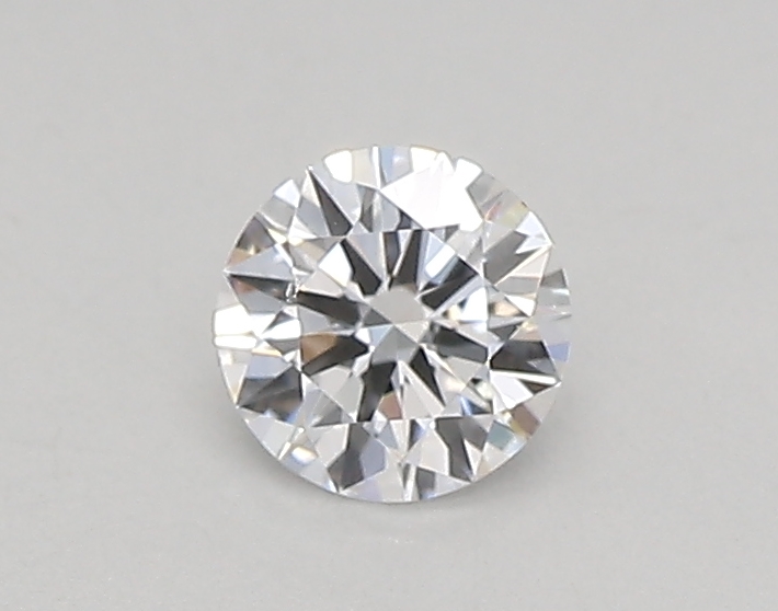 Actual 0.26 carat D Round lab-grown diamond
