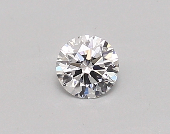 Actual 0.26 carat D Round lab-grown diamond
