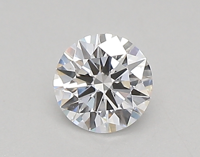 Actual 0.26 carat D Round lab-grown diamond
