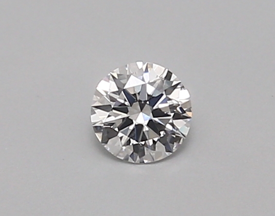Actual 0.24 carat D Round lab-grown diamond