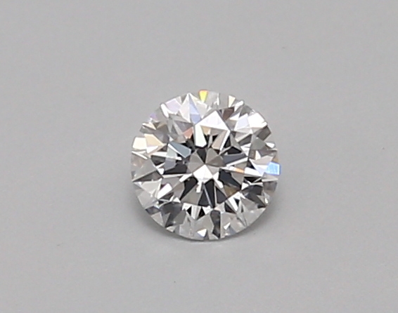 Actual 0.27 carat D Round lab-grown diamond