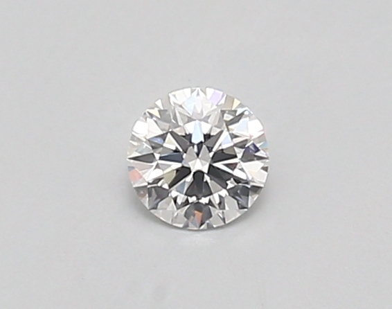 Actual 0.26 carat D Round lab-grown diamond