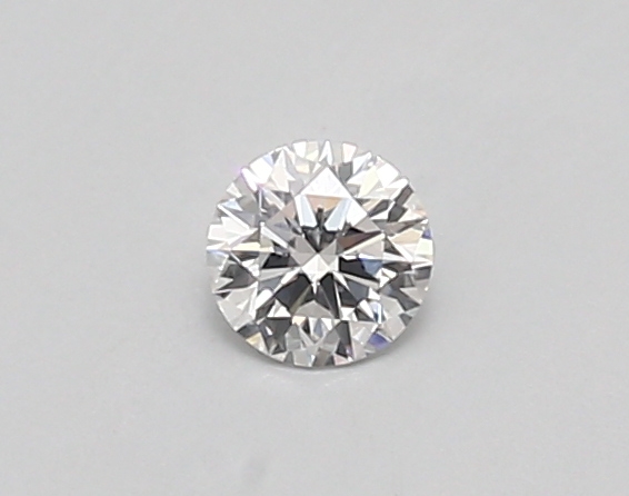 Actual 0.26 carat D Round lab-grown diamond