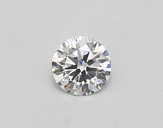 Actual 0.26 carat D Round lab-grown diamond