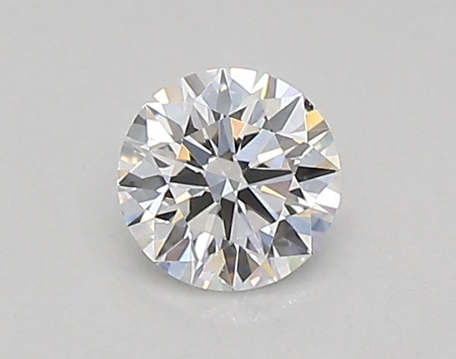 Actual 0.26 carat D Round lab-grown diamond