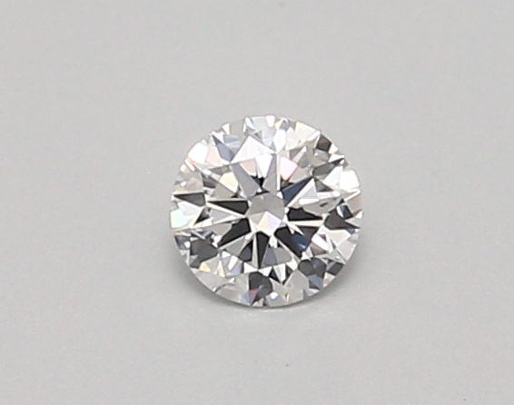 Actual 0.26 carat D Round lab-grown diamond