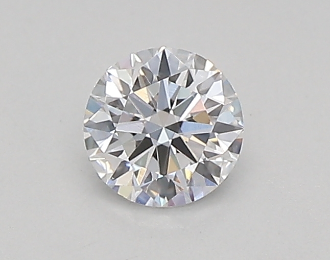 Actual 0.26 carat D Round lab-grown diamond