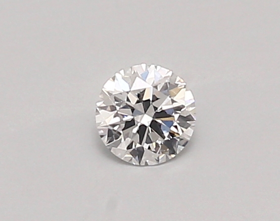 Actual 0.26 carat D Round lab-grown diamond