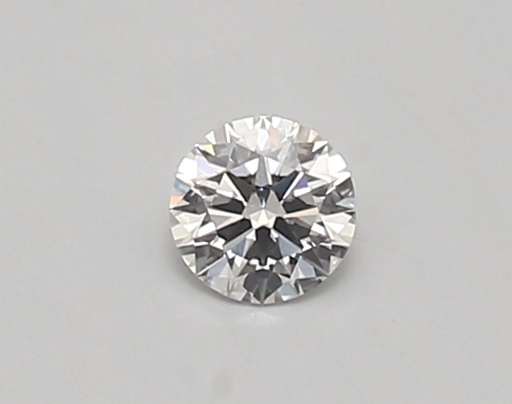 Actual 0.27 carat D Round lab-grown diamond