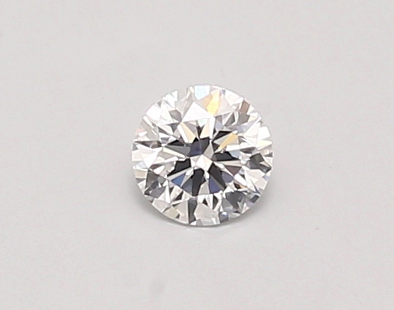 Actual 0.26 carat D Round lab-grown diamond