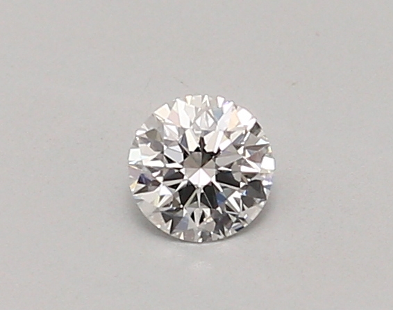Actual 0.26 carat D Round lab-grown diamond