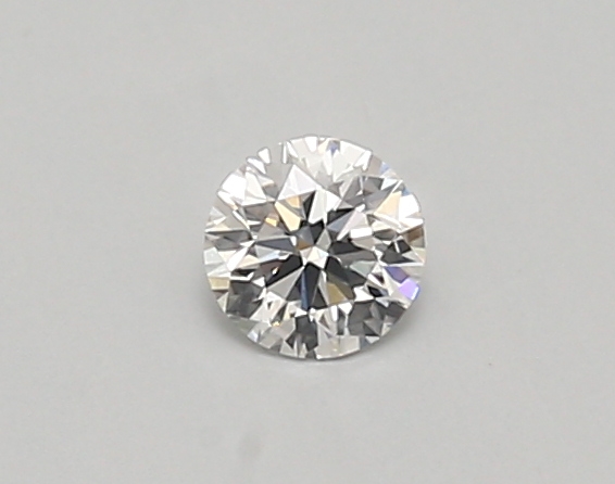 Actual 0.26 carat D Round lab-grown diamond