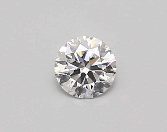 Actual 0.26 carat D Round lab-grown diamond