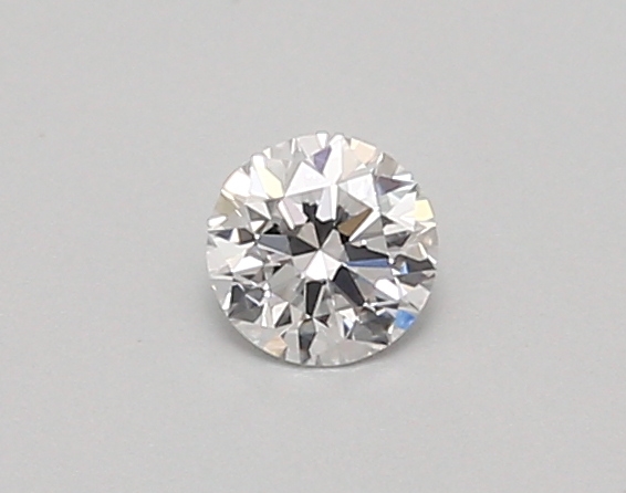 Actual 0.26 carat D Round lab-grown diamond