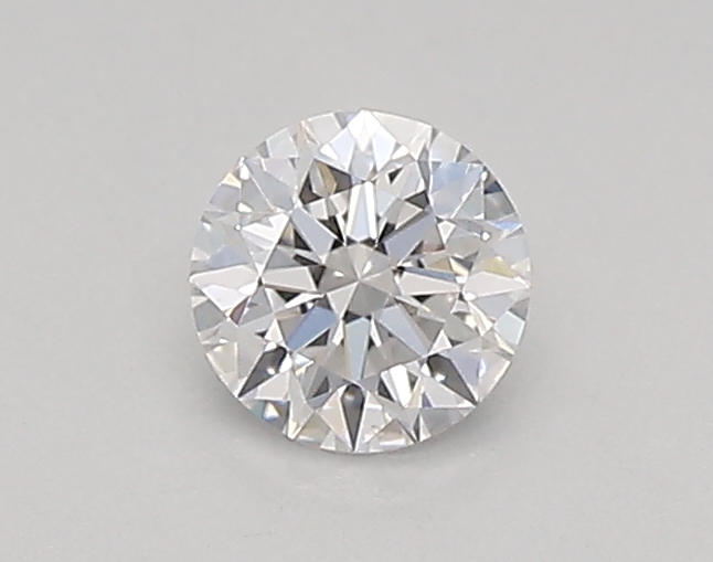 Actual 0.26 carat D Round lab-grown diamond
