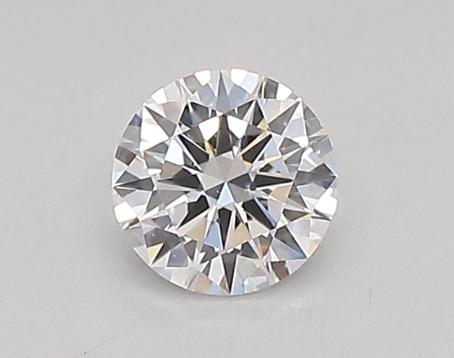Actual 0.26 carat D Round lab-grown diamond