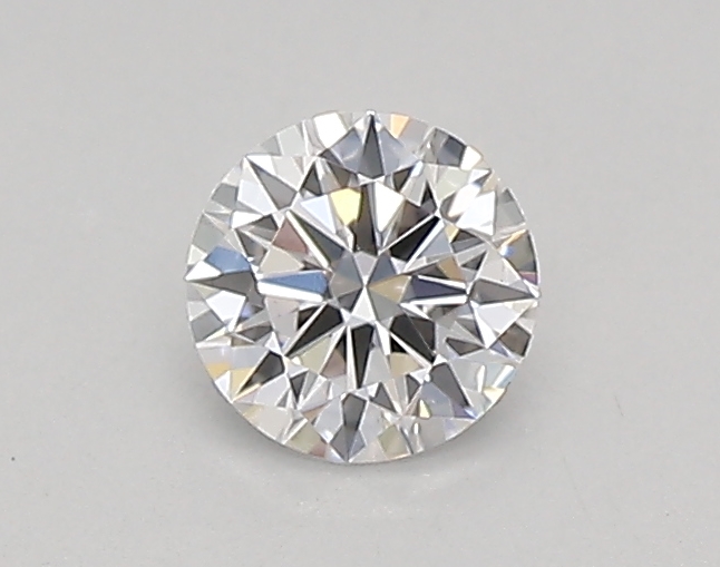 Actual 0.26 carat D Round lab-grown diamond