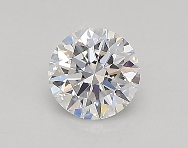 Actual 0.26 carat D Round lab-grown diamond