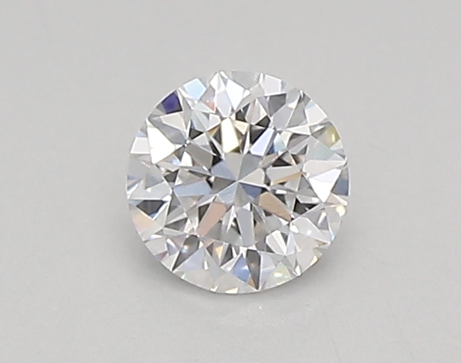 Actual 0.26 carat D Round lab-grown diamond
