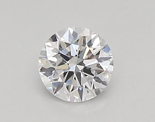 Actual 0.26 carat D Round lab-grown diamond
