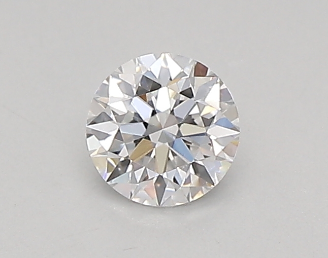 Actual 0.24 carat D Round lab-grown diamond