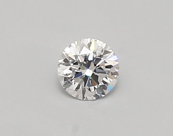 Actual 0.26 carat D Round lab-grown diamond
