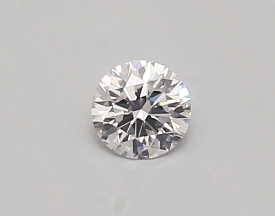 Actual 0.26 carat D Round lab-grown diamond