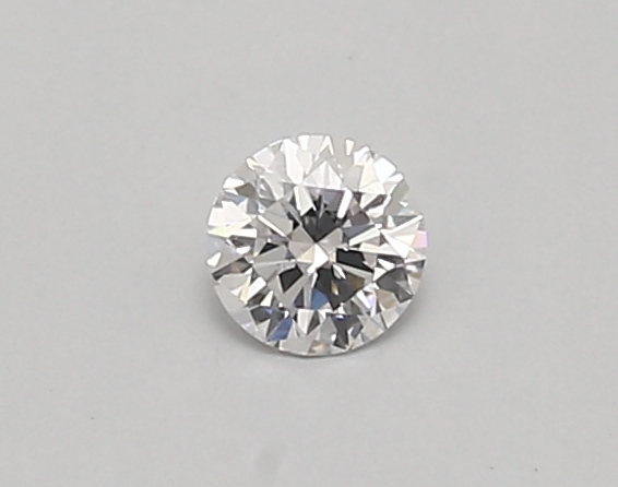 Actual 0.26 carat D Round lab-grown diamond
