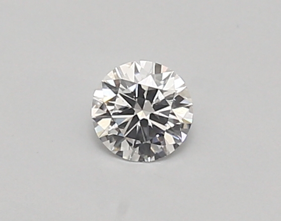 Actual 0.24 carat D Round lab-grown diamond