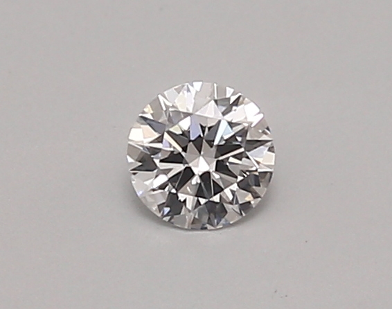 Actual 0.26 carat D Round lab-grown diamond