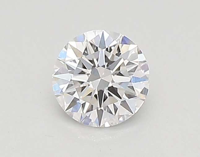 Actual 0.26 carat D Round lab-grown diamond