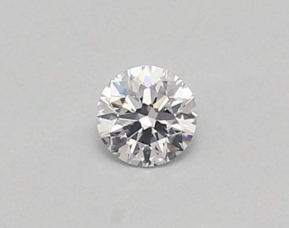 Actual 0.24 carat D Round lab-grown diamond
