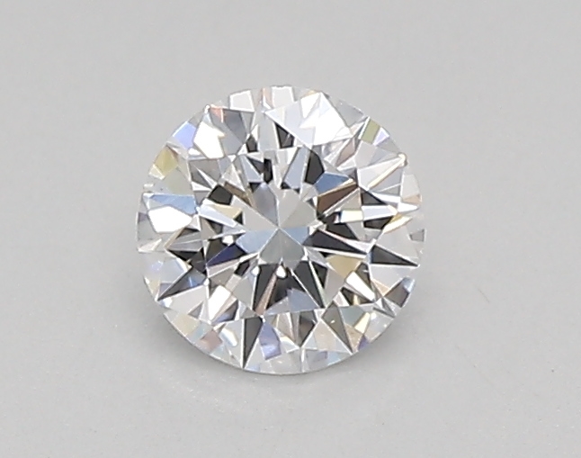 Actual 0.26 carat D Round lab-grown diamond