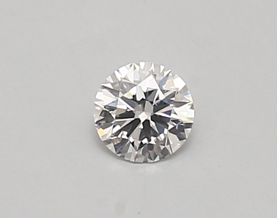 Actual 0.26 carat D Round lab-grown diamond