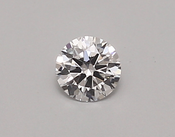 Actual 0.26 carat D Round lab-grown diamond