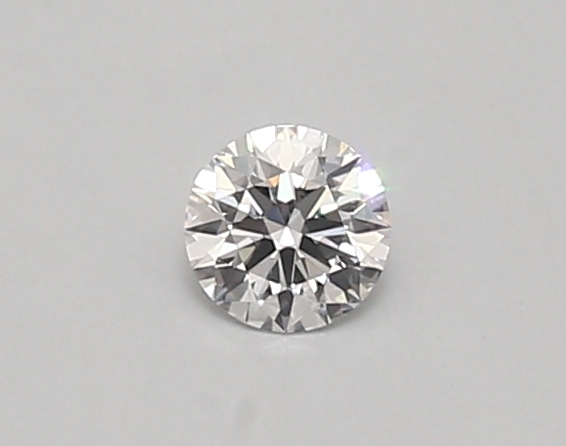 Actual 0.26 carat D Round lab-grown diamond