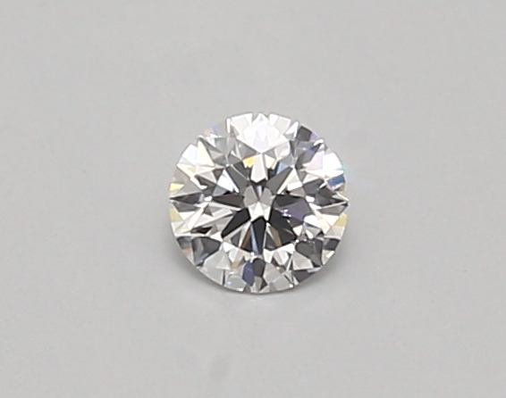 Actual 0.25 carat D Round lab-grown diamond