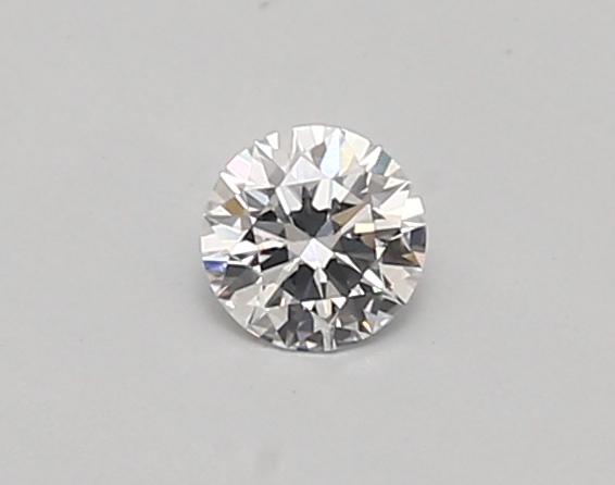 Actual 0.26 carat D Round lab-grown diamond