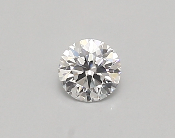 Actual 0.26 carat D Round lab-grown diamond