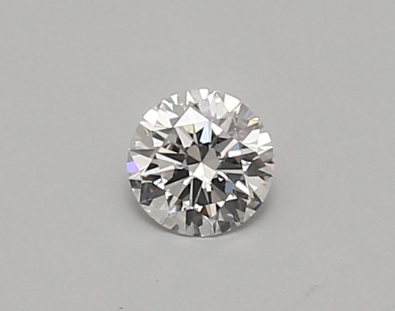 Actual 0.24 carat D Round lab-grown diamond
