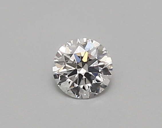 Actual 0.26 carat D Round lab-grown diamond