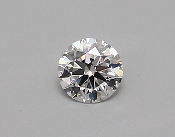 Actual 0.26 carat D Round lab-grown diamond