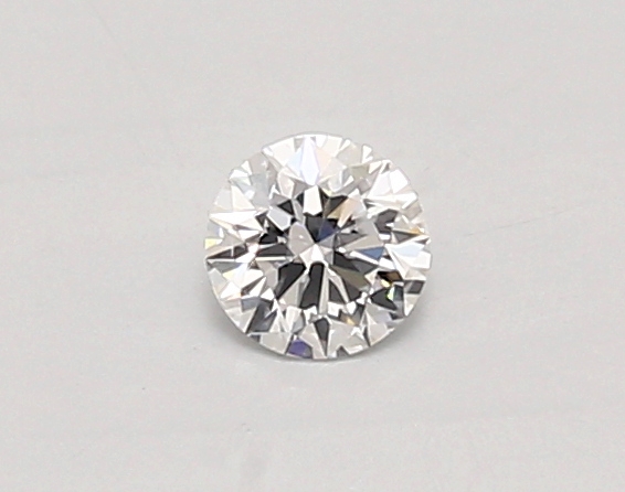 Actual 0.26 carat D Round lab-grown diamond