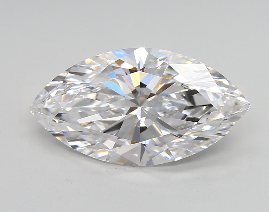 Actual 0.26 carat D Round lab-grown diamond