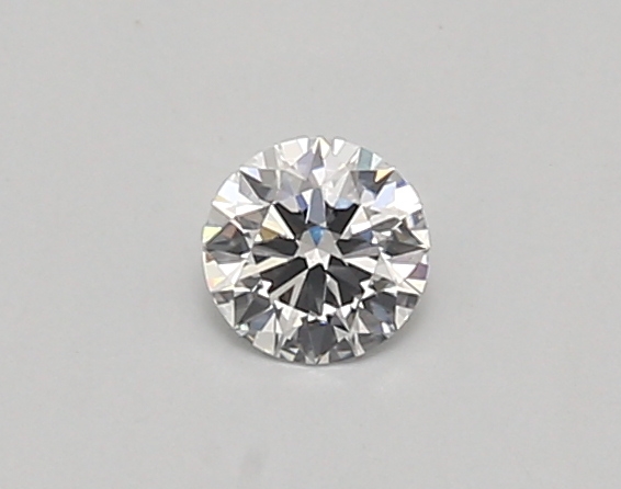Actual 0.26 carat D Round lab-grown diamond