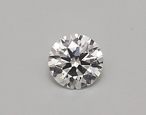 Actual 0.26 carat D Round lab-grown diamond