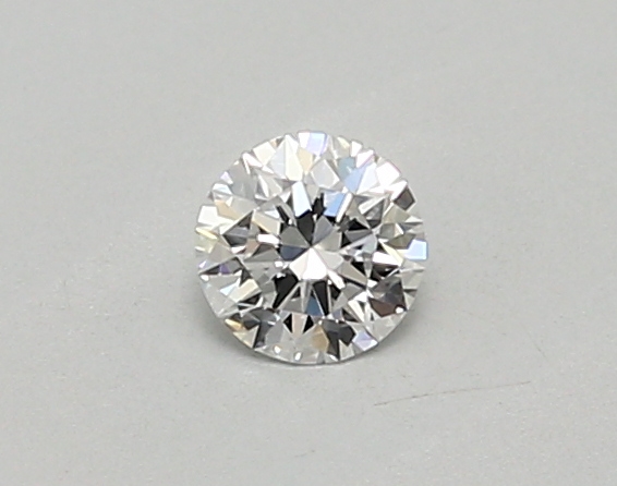 Actual 0.26 carat D Round lab-grown diamond