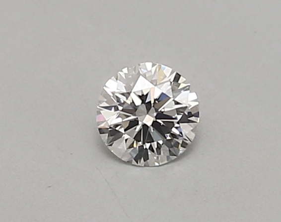 Actual 0.25 carat D Round lab-grown diamond