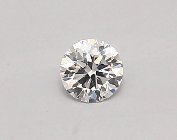 Actual 0.26 carat D Round lab-grown diamond